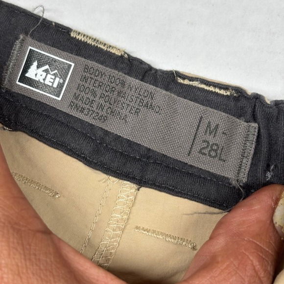 REI Sahara Convertible Cargo Hiking Pants Womens Medium‎ 27L Zip Off Tan Camping - Picture 3 of 10